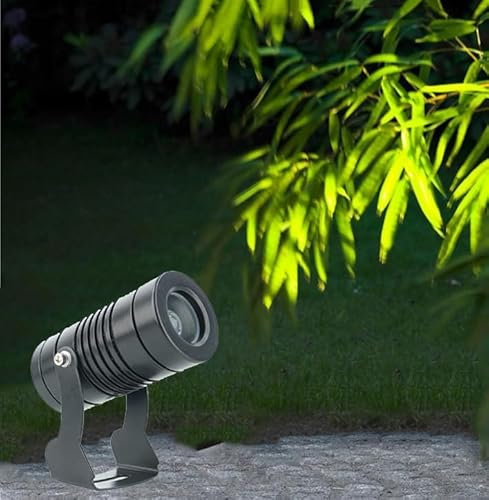 Faretto a Fascio LED Luci - Proiettori a LED a Lungo Raggio, Faretto a fascio stretto impermeabile IP67, Faretto per illuminazione remota per illuminazione di edifici esterni(Warm White,10W(AC85-265V)