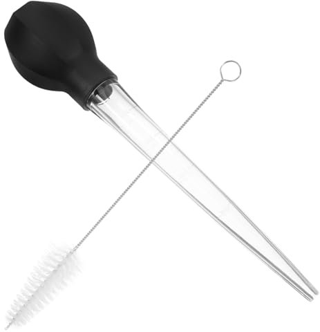 MOLUCKFU Liquid Transfer Tools Oil Suction Pump Baking Liquid Measuring Tool for Cooking Turkey Baster Brush