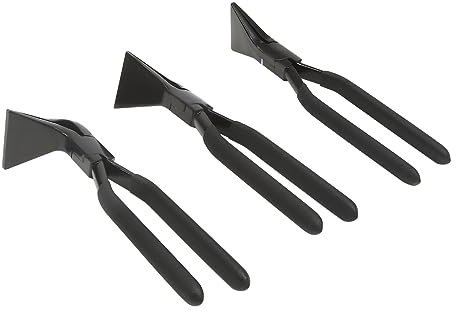 Lot de 3 pinces pliantes à tôle 0°, 45°, 90°, largeur de la bouche 60 mm et 59 mm, pince à plier, pince à plier, pince coudée, couvreur, plombier, convient pour le pliage et le lissage des tôles