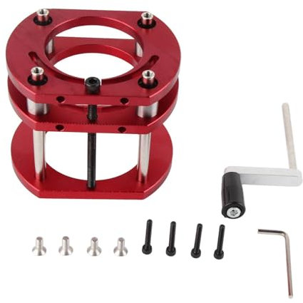 Klanata Metal Router Lift System Kit, 4 Jaw Clamping for Router Table Saw Insert Base Plate, Precision Height Adjustment Without Template Insert Plate