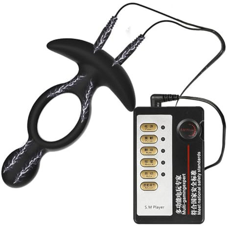 AMAZBEE Elettroshock Plugs anale con Host Silicone Butt Plugs per uomini donne Stimolazione elettrica Massaggiatore prostatico Dilatatore anale cavo