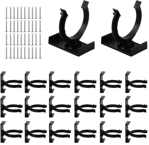 20 Piezas Clips para Zócalo de Cocina, Fijación para Patas de Muebles de 40-45 mm con 40 Tornillos, Soportes Resistentes para Zócalos de Cocina o Baño