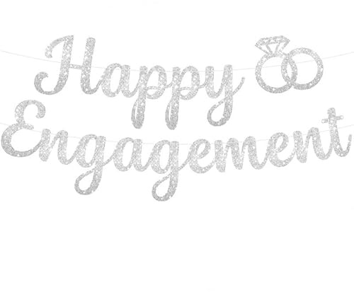 Banner Happy Anniversary, Champagner-Gold, Jahrestag, romantische Ballon-Girlande, Dekorationen, Schild für Schlafzimmer, Hochzeit, Party (weiß)