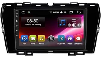 Car Radio per SsangYong Korando Tivoli 2019-2021 9 Pollici Android 15 Auto Tablet Stereo con Bt Fm Gps Controllo Del Volante Backup Camera Hd Touchscreen Per, 8 Core 6G+128G