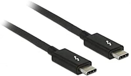DeLock 84845 Kabel Thunderbolt 3 USB-C auf Stecker USB-C 1m schwarz