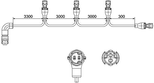 HELLA 8KB 340 820-411 Anschlussleitung, Seitenmarkierungsleuchte - EasyConn