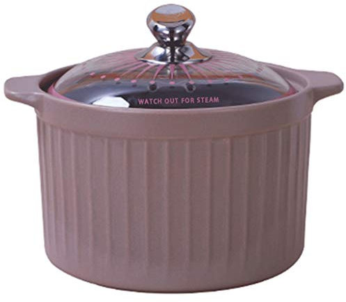 Pentole ghisa Casseruola Vaso In Ceramica Per Uso Domestico Pentola Speciale Per Fornelli A Gas A Fiamma Libera Casseruola In Tinta Unita Di Grande Capacità Regalo Di Natale ( Color : C , Size : 4L )