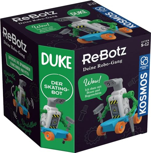 KOSMOS 602598 ReBotz - Duke der Skating-Bot, Mini-Roboter zum Bauen, Spielen und Sammeln für eine Robo-Gang, Roboter-Spielzeug, Experimentier-Set für Kinder ab 8-12 Jahre