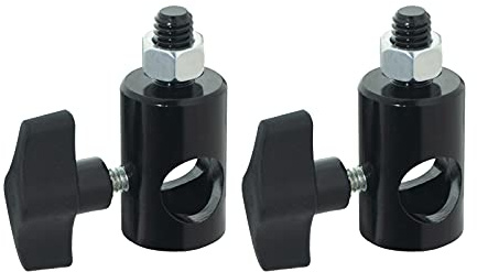 WELLMAKING 2PCS Rapid Adapter 3/8 Screw Mount Bracket for Light Stands