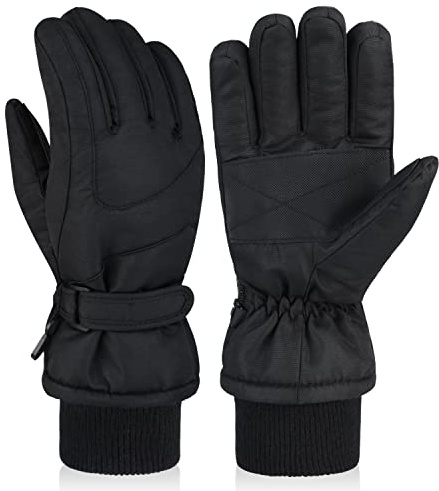 DARCHEN 3-12 Kids Snow Gloves Boys Winter Waterproof Ski Snowboarding Insulated Warm Windproof Cold Weather Sports Age Girls Years Olds