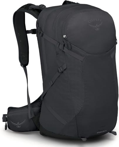 Osprey Sportlite Unisex Backpack, 25L, Dark Charcoal Grey, M/L