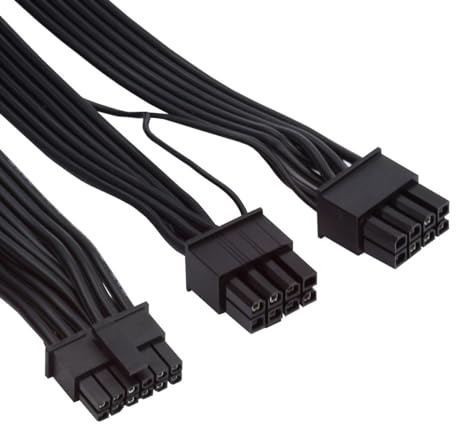 NFHK 12VHPWR ATX3.0 PCI-E 5.0 Dual ATX 8Pin Modulares Stromkabel für Grafikkarte 3080 3090TI PSU 16Pin 12+4P