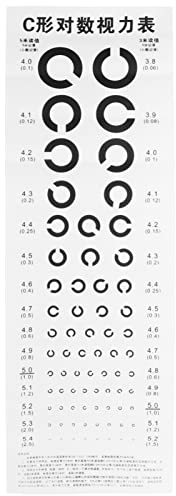 ibasenice 1stück Chart Für Sehtests c Wandtafel Material Für Zuhause Schule Und Kleine Kliniken Präzise Augenuntersuchung Und Langlebig