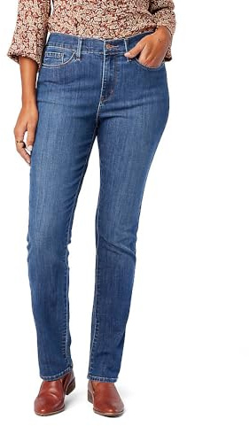 Levi Strauss Signature Gold Women's '03 Essential Classic Slim Taper Jeans Mid-Rise Stretch Denim (Also Available in Plus), (New) Byron Bay, 12
