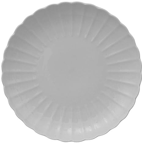 Secret de Gourmet – Lot de 6 assiettes plates « Romy » en porcelaine de 27 cm de diamètre
