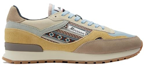Morrison Tayrona Sneaker in Beige/Blau, für Damen und Herren, bequem und langlebig, beige, 40 EU