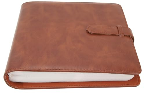 3 I 288 Kets Álbum de Fotos de Cuero PU Marrón para 2 - Álbum de Fotos Multifunción de Gran Capacidad Ideal para Recuerdos y Regalos (BROWN)
