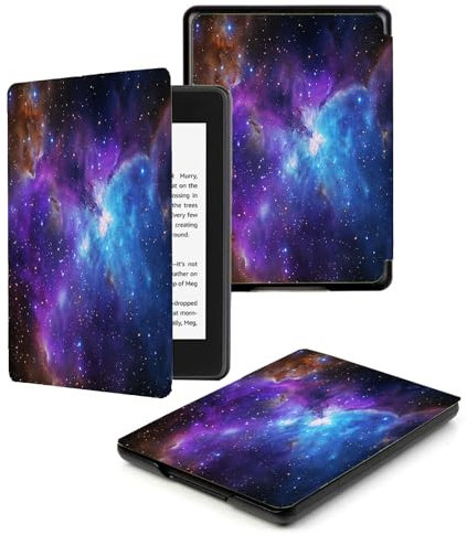 Liseuse Kindle Paperwhite 11E Génération 6,8 Pouces 2021 / Paperwhite Signature Edition Cover avec Fonction Veille/Réveil Automatique Galaxie Fantastique