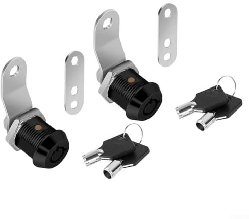 Wohnmobil-Aufbewahrungsschlösser, gleichschließend, 3,8 cm Schrankschlösser mit Schlüssel, Wohnmobil-Fach, Tür, Werkzeugkasten, Briefkastenschloss, Ersatz-Set, Zinklegierung (2,2 cm)