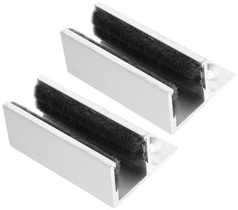 QUMIIRITY 2pièces Guide De Sol Pour Porte Coulissante Lot De Guides De Sol Butée Pour Porte De Grange Coulissante Sans Rainure