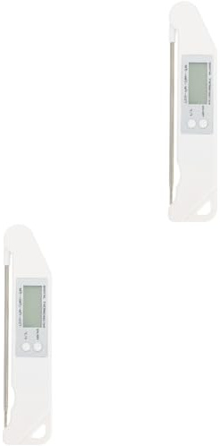 Zerodeko 2 Pezzi Termometro per Barbecue e Carne Termometro Elettronico con Inossidabile Misurazione Precisa per Grigliate Picnic e