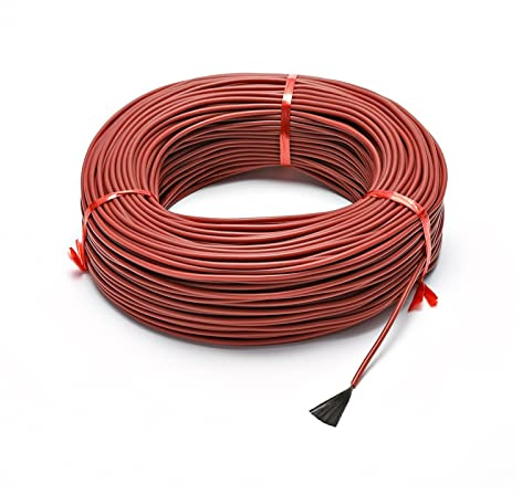 TCVCTNMZTX 220V Puede Elegir el Control de la aplicación WiFi Sistema calefacción Piso Suelo Infrarrojos for baldosa for Fibra Carbono for termostato Cable eléctrico(50m)