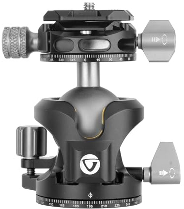 Vanguard LBP-55S Rótula de Bola de Perfil bajo para trípode | Ball-head, Profesional, Bola de 40mm, Capacidad hasta 25kg, Arca