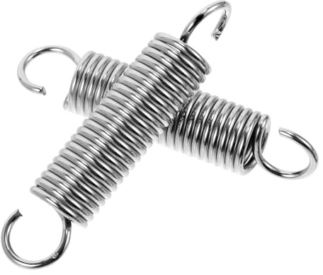 WATIIFUFU 2 Pezzi Ganci a Molla per Sedia Amaca Ganci in Acciaio Regolabili per Sospensione per Altalena e Sedie Galleggianti Supporto Robusto per Uso Interno ed Esterno