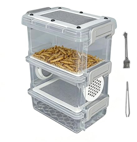 Mehlwurm Zucht Box Mehrschichtiger Filter mit Belüftung