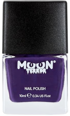 Halloween Nail Polish by Moon Terror | 10ml | Poison Purple | SFX Make up, Special effects Make up, Nail Varnish