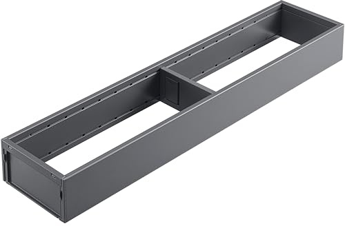 BLUM Ambia-Line Narrow Drawer Frame, NL450 mm, Steel Orion Grey Matt