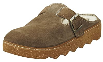 Rohde Damen, Frauen, Hausschuhe,warm gefüttert,verbandschuhe,therapieschuhe,Klett-Hausschuhe,Earth,40 EU / 6.5 UK