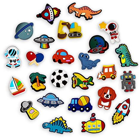 INMAKER Schuhanstecker, 25/100 Stück Schuhschmuck Schuh Charms Mädchen Frauen Kinder und Männer