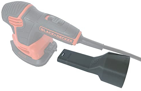 Vacuum Hose Adapter Compatible with Black+Decker Mouse 1.2 Amp Electric Detail Sander and Ridgid Shop Vac (or Any Brand 1-7/8'' Hose), BDEMS600 Dust Reducer, by 1058 Designs, Grey