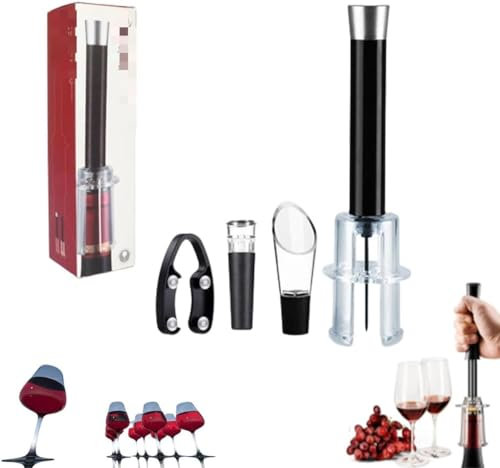 Air Pressure Pump Wine Opener Set, Portable Bottle Opener Pump Needle, Simple Wine Cork Remover (1 Pcs)