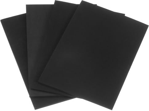 QUARKZMAN 4 Stück Gummi Schwingungsdämpfer Pads 6,35mm dick x 300mm lang Antivibrationsmatte Rechteck Waschmaschinen Unterlage Unterlegplatten Gummiblock für HVAC Kompressor Klimaanlage