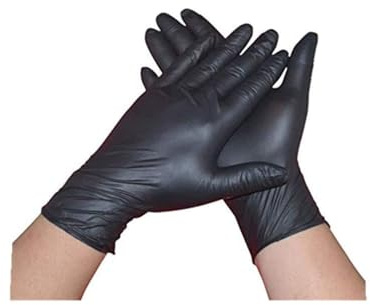 COVETRUS Latexhandschuh, puderfrei, XL, Schwarz, 100U