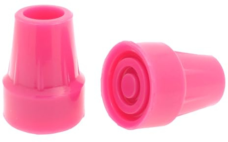 2x rosa Gummispitzen für Gehstock oder Krücke - 19mm & 22mm - von Lifeswonderful (22mm)
