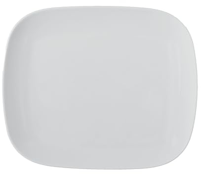 METRO Professional, juego de 6 platos de porcelana, 30 x 25 cm, blanco, aptos para microondas y lavavajillas, resistentes hasta 220 °C