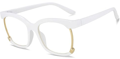 WxuuLTGJR Quadratische Brillengestelle, Anti-Blaulicht, für Herren-Brillengestelle, transparente Linse, Damen-Brillengestelle, Retro-Brillengestell
