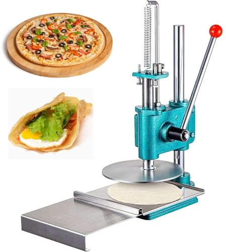 Macchina Pasta per pizza domestica Pressa manuale per pasticceria, Macchina per pasta manuale con impugnatura salva-manodopera e piastra rotonda