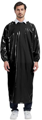 Nanxson Unisex wasserdicht Langarm Schürze TPU umweltfreundlich Küche Arbeitsschürze Fleischerschürze Metzgerschürze