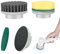 Confezione da 4 spazzole di ricambio Spin Power Scrubber per dispositivi di pulizia Synoshi, pulitore elettrico per giunti, accessori per la pulizia per diverse superfici (4, set di testine per