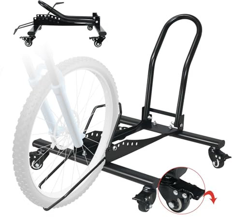 CUCESH Freestanding Bike Floor Stand for Indoor Garage Storage, Space-Saving Bicycle Rack Holder for Mountain, Road & Kids Bicycles 18 to 29