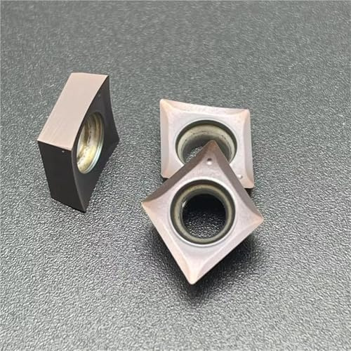 Edelstahl Feine Drehen Klinge CCGT060201 CCGT060202 CCGT060204 ML Äußere Kreis Innere Loch Zentrierung Maschine Werkzeug 10PCS Wendeschneidplatten(CCGT060201-ML KT8060)