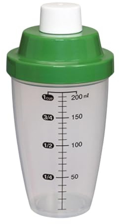F Fityle Bouteille Shaker à Protéines avec Échelle 200ml, Bouteille de Mélange Multifonctionnelle Facile à Nettoyer, Shaker Sportif en PP pour Boisson, Pré-entraînement, Voyage, Sport, Vert