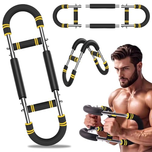 Armtrainer für Zuhause, Verstellbarer U-förmiger Brusttrainer & Expander, Tragbares Fitnessgerät für Brust, Arme, Rücken, Profi-Brustpresse für Muskelaufbau Männer & Frauen