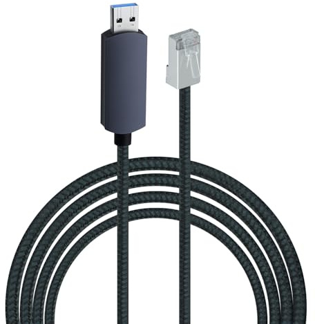 Mcbazel USB to Ethernet Cable 6.6FT, USB 3.0 A to RJ45 Male Nylon Adapters, Gigabit LAN Network Directly Connected, Compatible with Laptop, Desktop PC, Switch, Windows 10/11, macOS, Linux