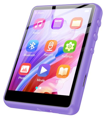 128GB MP3 Player - Portable MP3 Player with Bluetooth 5.3, Portable Music Player with FM Radio, Voice Recorder, Pedometer, Mini Design Ideal for Sport