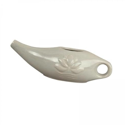 Fhtdhm 4x Pot de Cerámica, Limpiador Nasal, Olla con de Agarre Cómodo, Olla para Limpieza Nasal, Lavado Nasal para Limpieza Nasal, Enjuague Nas